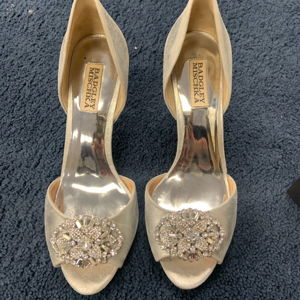 Badgley Mischka heels for wedding or special event